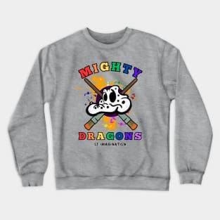 Mighty Dragons of Imagination (w/ text) Crewneck Sweatshirt